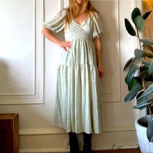 LULU’S hello sweetheart sage dress